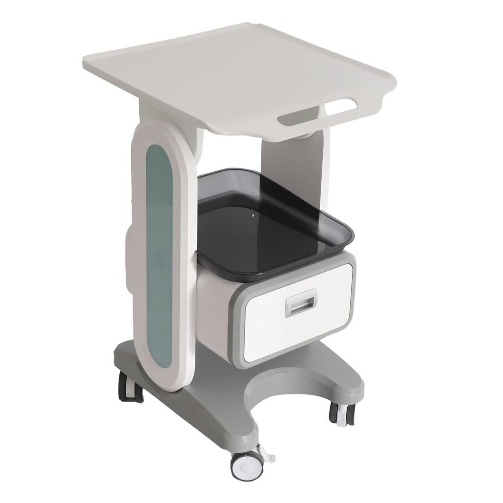 Medical Trolley Cart Large Countertop Single Drawer 50kg Bearing Beauty Salon Rolling Cart for Laboratory Clinic