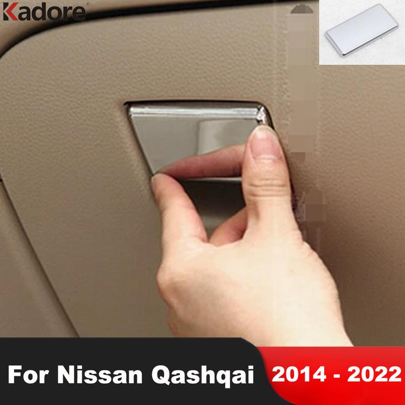 Car Storage Glove Box Handle Panel Cover Trim For Nissan Qashqai 2014-2018 Matte Interior Accessories