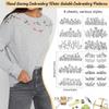 4 Sheets Wash Away Embroidery Patterns Stick and Sew Patterns  Hand Sewing Lover