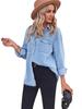 TEMU Women's Slim Fit Denim Shirt Jacket