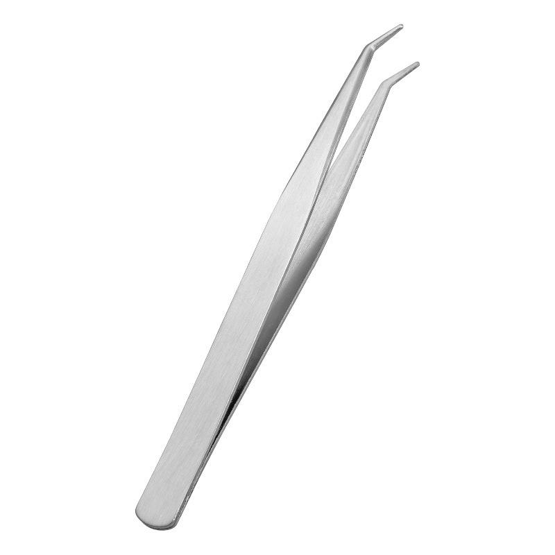 Stainless Steel Short Tip Eyelash & Eyebrow Tweezers Holder Standard