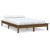 Solid Wood Bed Honey Brown 140 x 190 cm Pine