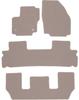 Beige Velour Floor Mats For: Ford S-MAX MK1 FL 7-seater (2012-2015)