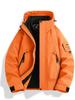 Skijacke Set: Schwarz-Gold-Fleece Warme Innenlage mit 75D Doppelwarp-Schuss, Drei-in-Eins-Design für Paare
