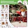 Christmas Gift, Flowerpot Ornament, Multi Ribbon Hat, Christmas Cartoon, Faceless Elderly Person, Simulated Potted Plant