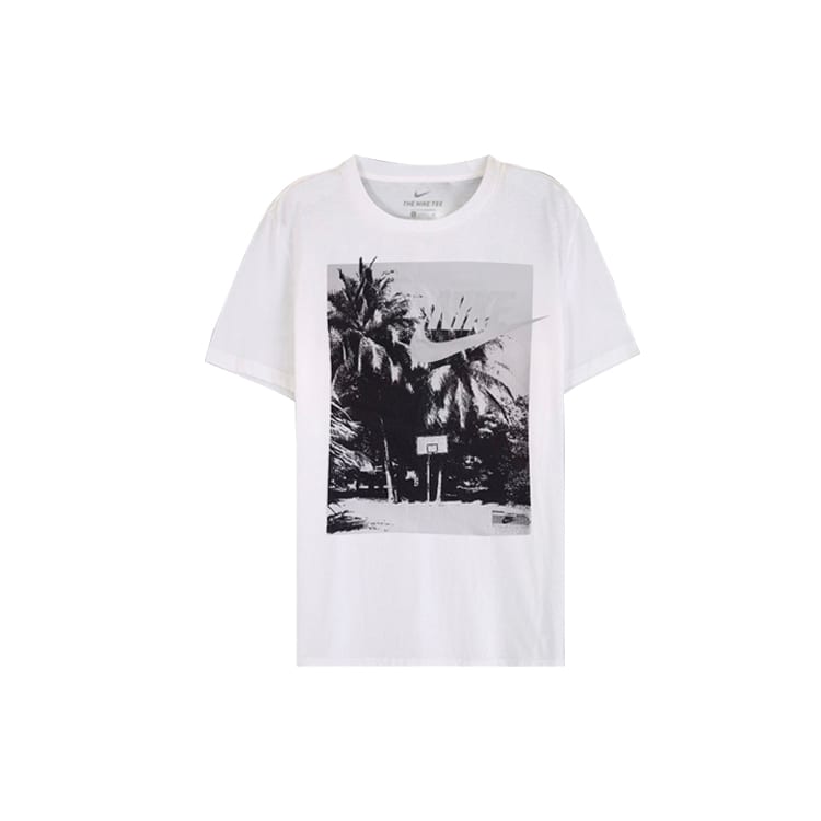 Nike T Shirts Men's Crew Neck Moderate Straight Fit CD1295-100