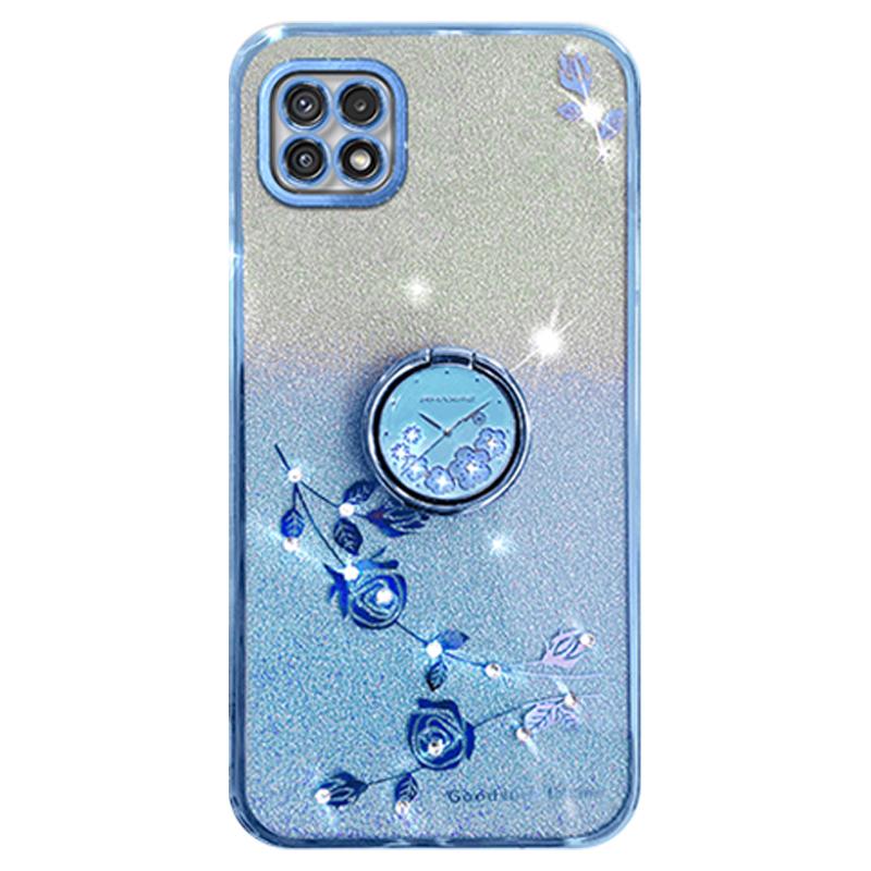 KADEM For Samsung Galaxy A22 5G (EU Version) Case Ring Kickstand TPU Mobile Phone Cover