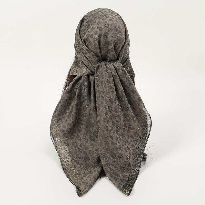 100cm Muslimisches Quadratisches Tuch, Paisley-Druck, Hijab, Für Muslimische Frauen, Haar/Nadeln Mit Kopf, Kariertes Muster, Ramadan-Tuch, Ramada