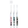 skater toothbrush for elementary school students, 6-12 years old, soft, clear, 3 pieces spyfamily 15.5cm tbcr6t-a