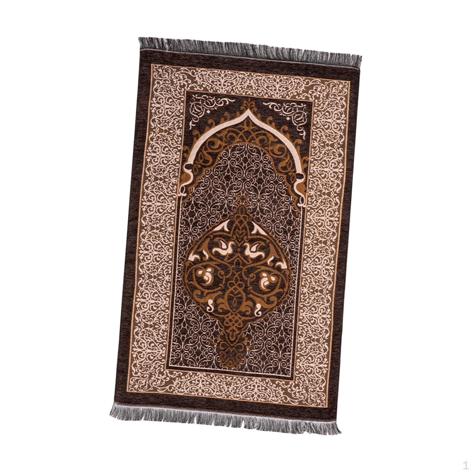 

Молитвенный коврик 27,6x43,3 дюйма, переносной мягкий молитвенный коврик для детей, мужчин, женщин, взрослых кофейный