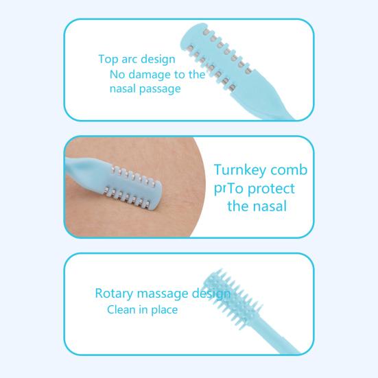 Nose Hair Trimmer 360 Degree Rotating Double-Head Portable Sharp Manual Men Women Nose Hair Removal Tool Beauty Supplies