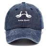 Retro goose print baseball cap with casual dad hat suitable for men's worn-out duck patterned sports hat