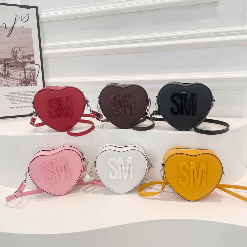 2025 Valentine's Day Popular Heart-Shaped Shoulder Bag for Women - European & American Fashion