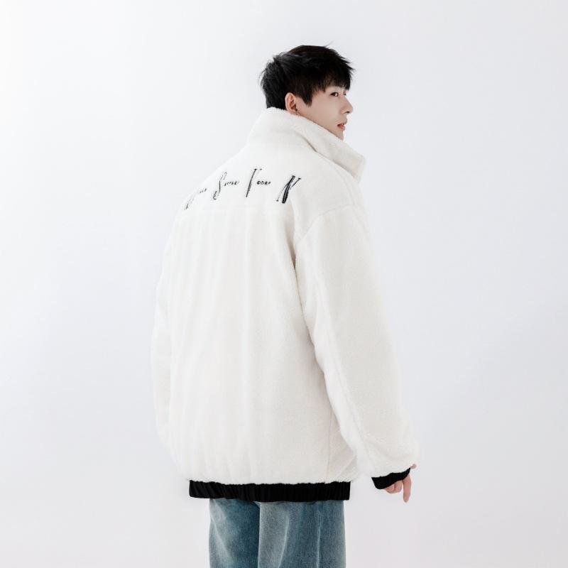 Fashionable American Down Jacket Men's New Trendy Brand Loose Reversible Thickened Warm Top