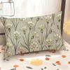 Rechteckige Kissenhülle mit Blumenmuster Geeignet für Sofa Schlafzimmer Auto Kissenbezug Kissen Rechteckiges Rückenkissen