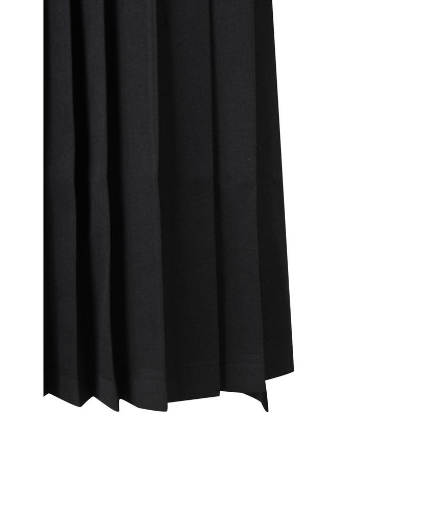 Recorde Asymmetric Pleats Half Satin Skirt Rqkaa25550Bkx