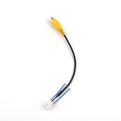 Adaptateur de câble RCA de haute qualité pour caméra de recul arrière de voiture pour autoradio, radio, DVD, connecteur de câble de caméra de recul 10 broches