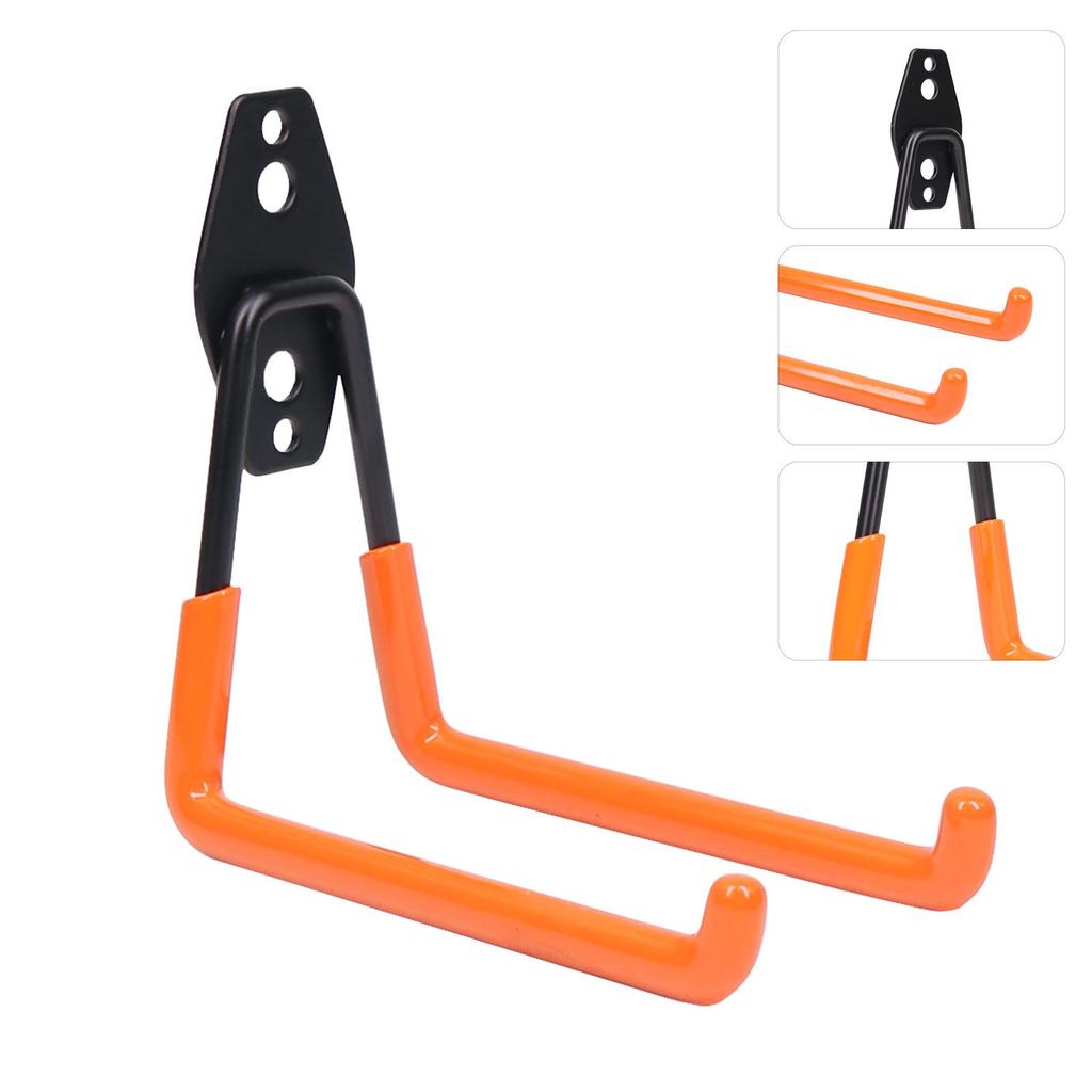 Garage Wall Mount Hooks for Tools, Bicycles, Skateboards, Ladders, and More