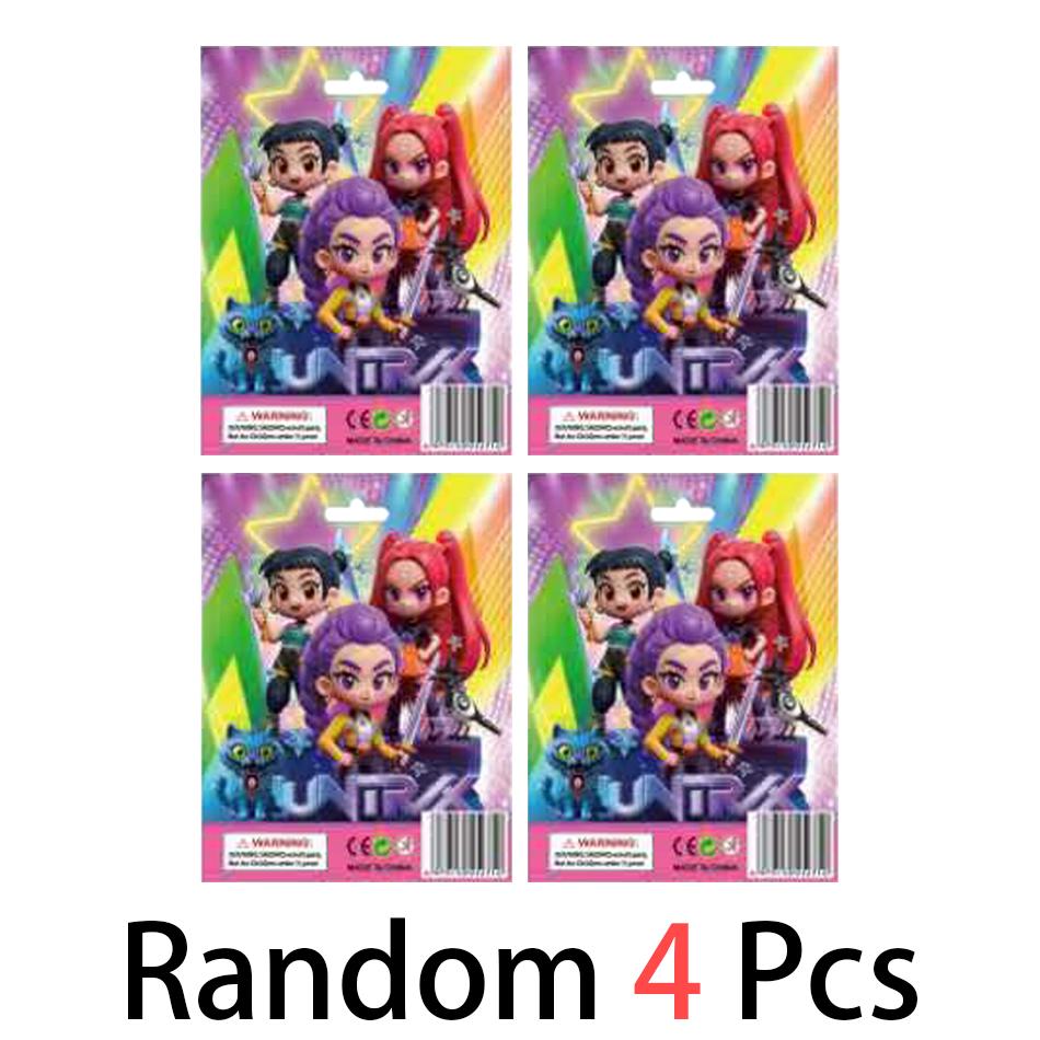 Anime Q Version Kpop Dämonenjäger Box Dämonenjäger Rumi Mira Zoey Tiger Spielzeug Schreibtischdekoration Statue Ornament Kind Weihnachtsgeschenk