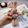 Rabbit Plush Cute Keychain With Butterfly Bow Creative Toy Bag Pendant For Girls