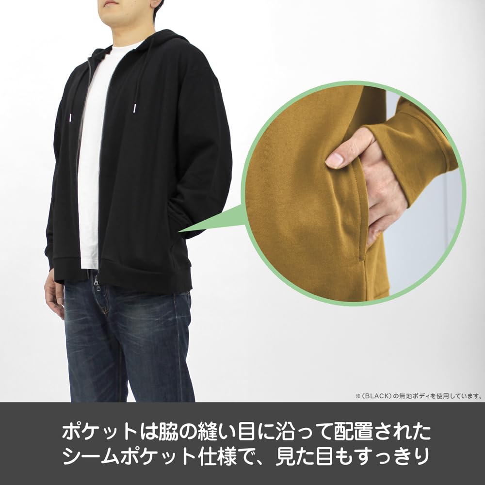 COSPA Made in The Golden Land of the Fiery Sun Nanachi Zip Hoodie BLACK XL Size [Official] Abyss Ver.3.0