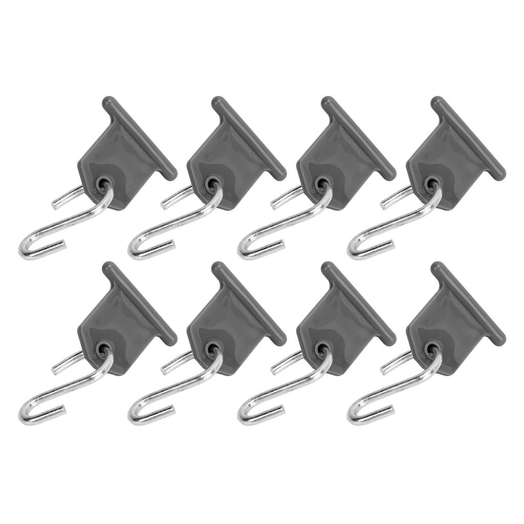8 Pack RV Awning Hook S Shaped RV Party Awning Light Holder Support for Party Camping Tent