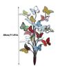 2D Flat Butterfly Yard Stake Decorative Butterfly Plant Stake Metal Garden Stake  Lawn Decoration