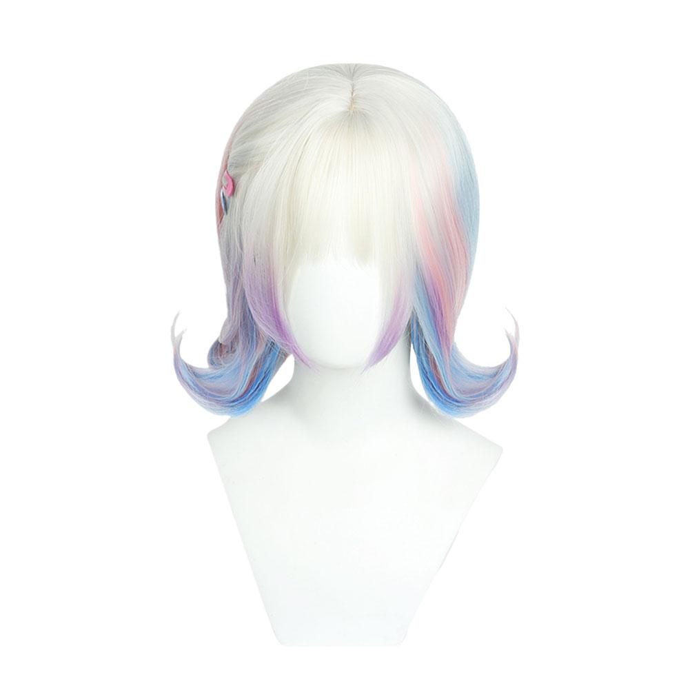 Blonde Short Wavy Wig Colorful Synthetic Wig For Wednesday S2 Newly For Sinclair Enid Cosplay Wig Halloween Costume Cosplay