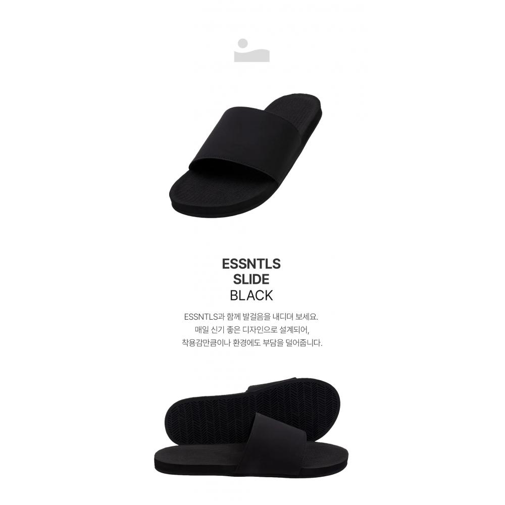 Indosol Essential Slide   Black Slipper