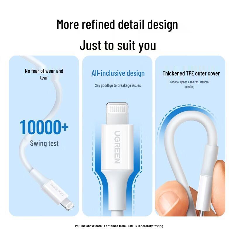Ugreen MFi Certified USB To Lightning Cable