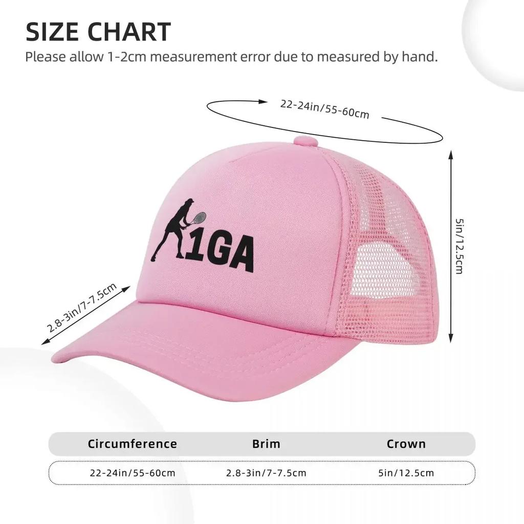 Iga Swiatek 1GA Iga Swiatek Team Mesh Baseball Caps Snapback Fashion Baseball Hats Breathable Casual Casquette Outdoor Unisex