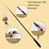 1.8m Fishing Pole Wand Four-section Cat Interactive Stick Replacement Head Cat Teaser Stick  Kitten