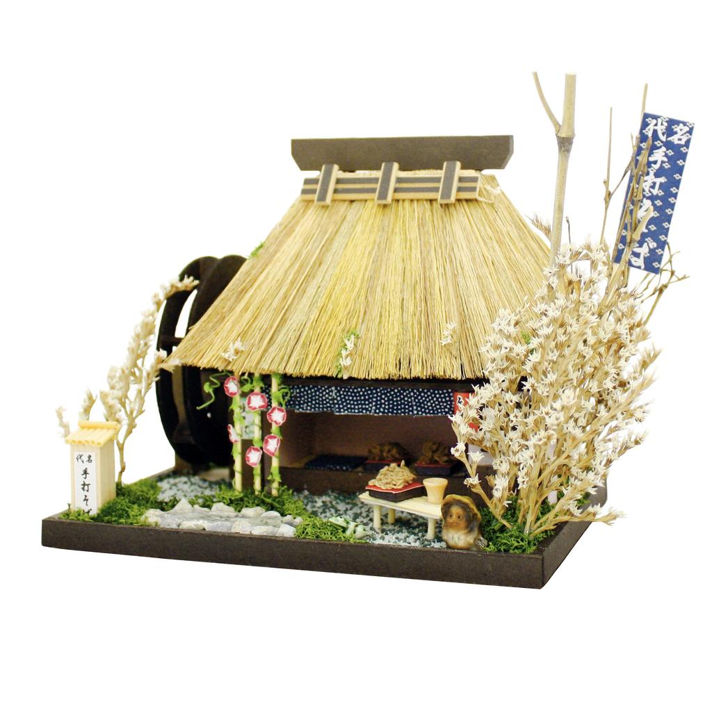 Billy Handmade Dollhouse Kit Thatched House Kit Soba Shop 8442
