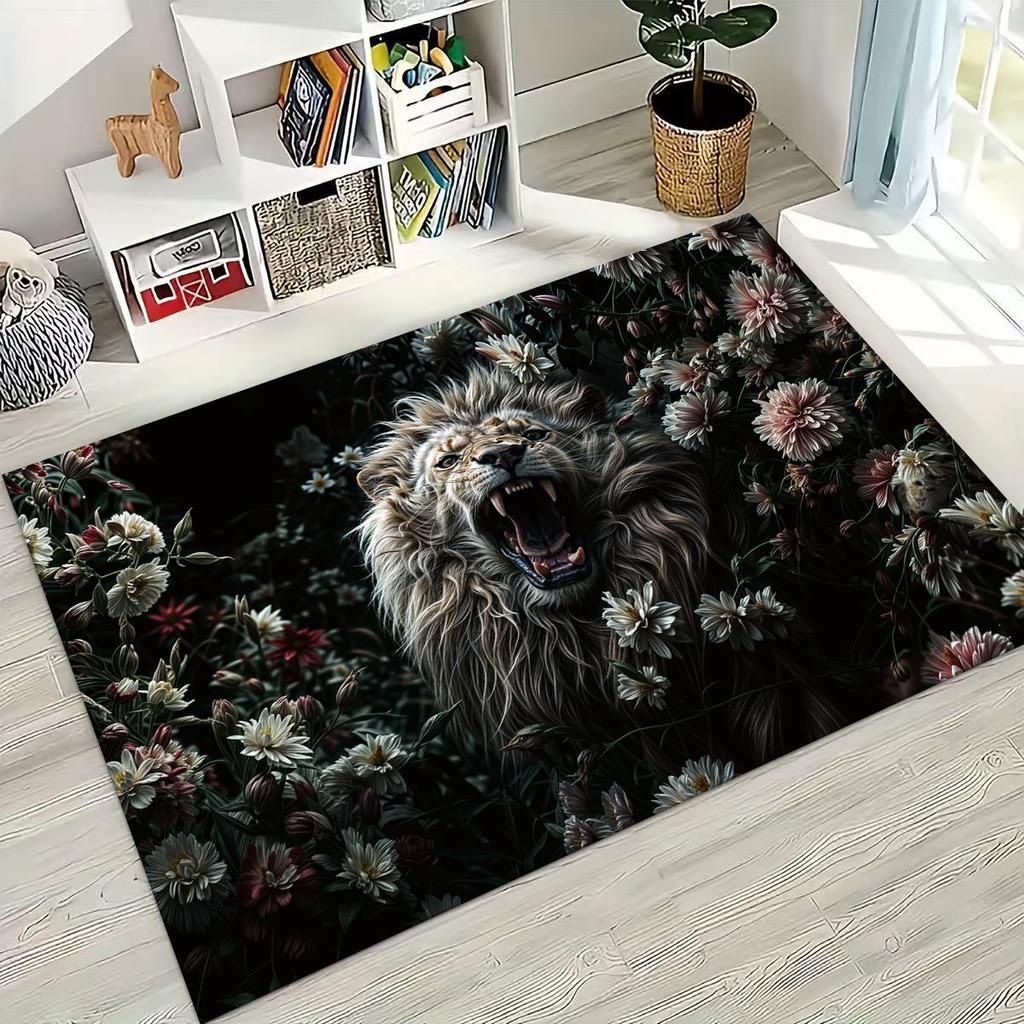 27 Style Wild Animal Lion Beast Cartoon Rug for Bedroom Living Room Sofa Home Doormat Decor, Large Kid Play Non-slip Floor Mat