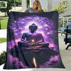 Buddha Sakyamuni Buddhisme Tro Religion Blødt Plys Tæppe, Flanel Tæppe Kastetæppe til Stue Soveværelse Seng Sofa Bed