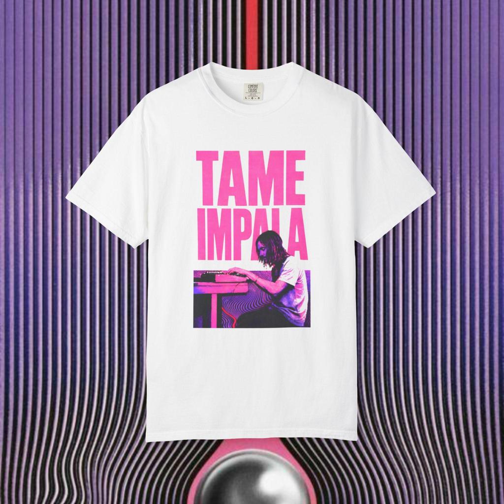 Tame Impala T-Shirt Psychedelic Rock Graphic Tee Kevin Parker Indie Music Shirt