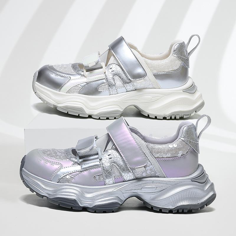 Baotou sports platform sandals 2025 summer new thick Velcro dad sandals Mary Jane shoes children breathable