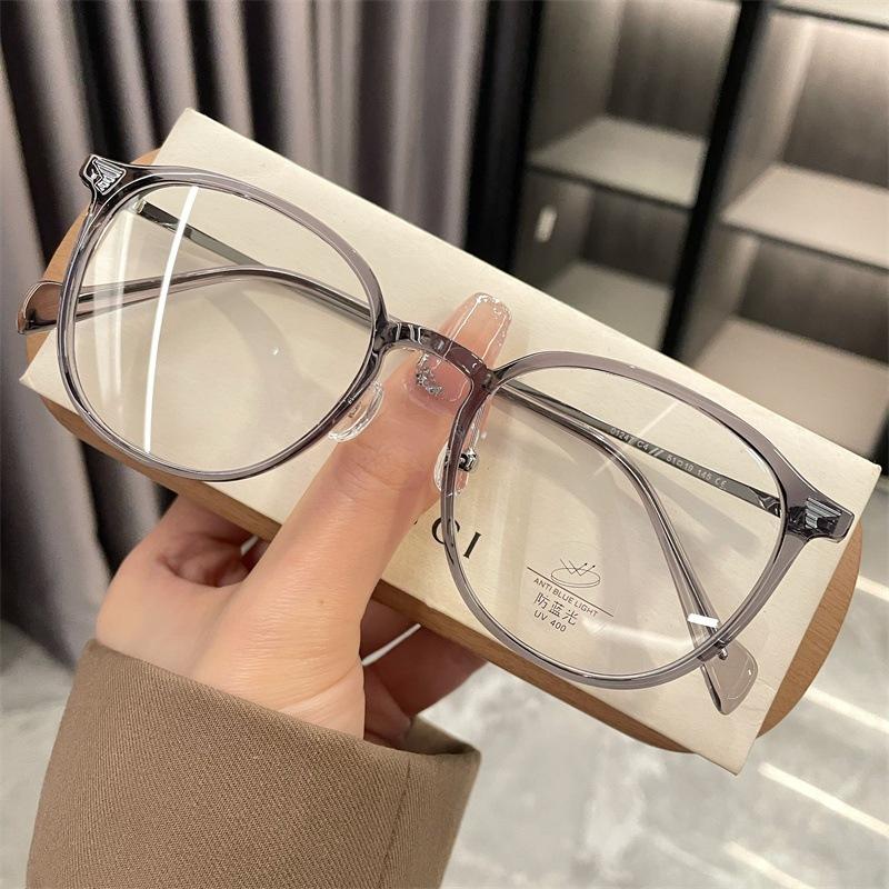 Ultra Light TR90 Oval Frame Reading Glasses Fashionable Anti Blue Light Presbyopia Glasses Women Clear Lens Far Sight Glasses