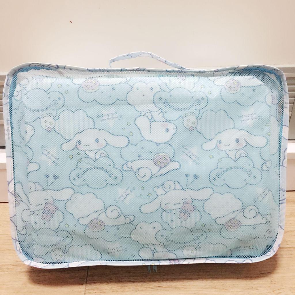 Cartoon Merlot Waterproof Cinnamon Pudding 6-Piece Travel Clothing Storage Set