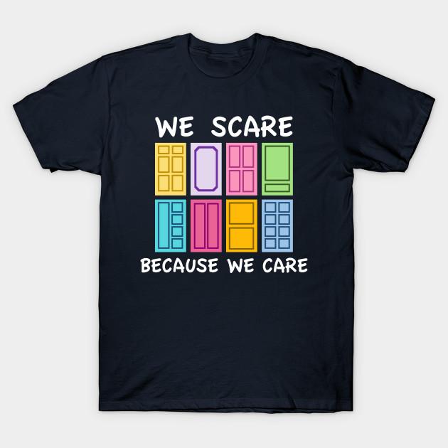 

Men Black Print T-shirt Scaring Is Caring No-Cut Transfer Paper Print Cotton Tshirt 2XL