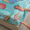Zestaw 3 szt. prześcieradeł z gumką Zestaw prześcieradeł z motywem wieloryba, ryby, koralowców, wodorostów, meduzy z poszewkami na poduszki do dekoracji sypialni