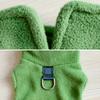 1Pc Fleece Solid Color Dog Warm Coat Warm Pet Clothes Winter Puppy Vest Outfit Sweater Jacket