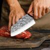 Utility Knife Slicing Meat Fruit Fish Knife Chef Cleaver Chop Vegetables Kitchen Knives Hand Forge Blade Boning Butcher Knife