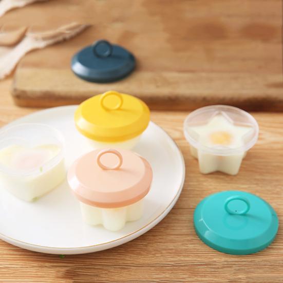 4 Stück Eierkocher, Tassen, Kesselform, Eierpinsel, Lebensmittelqualität, mit ausgefallenem Ei