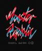 MONSTER REPUBLIC Square Logo Red T-Shirt Black_8118