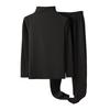 Ladies' Casual And Comfortable Long Sleeved Solid Color With Thick Velvet Sleepwear And Warm Pants Plus Size Set