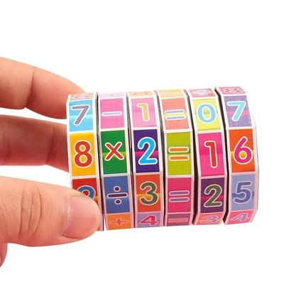 Cubo Matemático Crianças Criança Aprendizagem Precoce Ensino Desenvolvimento Brinquedo Bebê Mágico Inteligência Aritmética Matemática Brinquedo Quebra-Cabeça Auxílio de Estudo