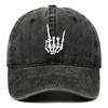 Embroidery Skeleton Hand Pattern Cotton Baseball Cap Low Profile Snap Back Trucker Dad Hat for Men And Women