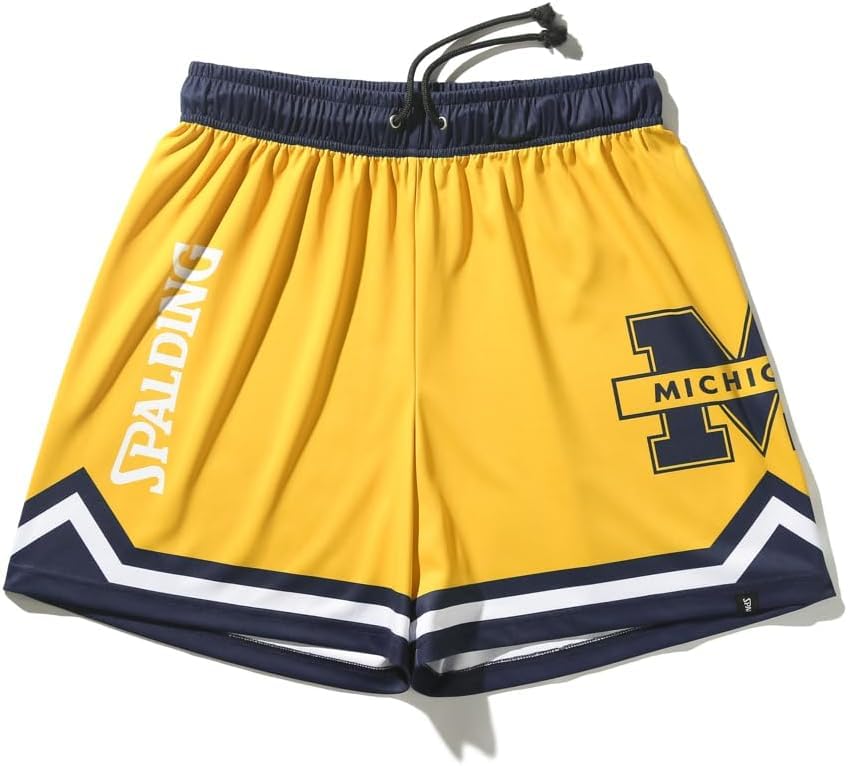 

Spalding Michigan Line Jersey Shorts, Yellow, Size L, SMP25023M