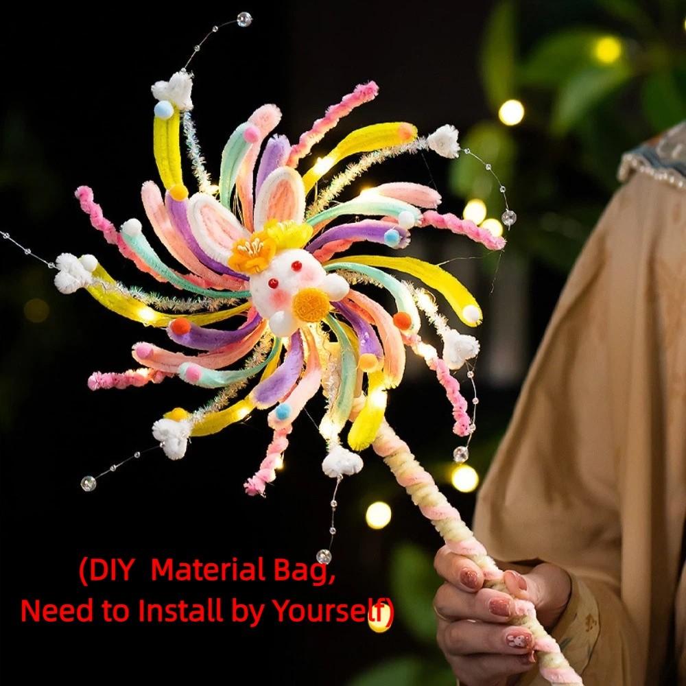 Handheld Glowing Rotating Lantern Twister Stick Spinning Fireworks Lamp  Photo Props